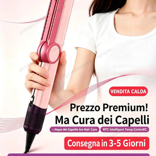 Local Ship SenCiciMen 2 IN 1 High Quality Hair Straightener Negative Ion Hair-care Wet/Dry Straightening Hot Styling Tools Intelligent Temperature Control No heat Damage Hair dryer Lock in Moisture & Shine Hair Straighteners