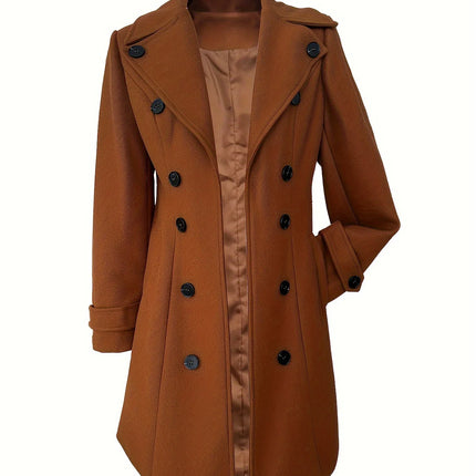 Autumn Winter New Woolen Coat Suit Collar Temperament Loose Thick Coat Fashion Commuting Versatile Women's Clothing