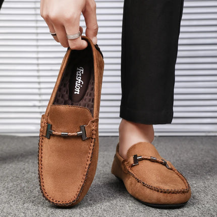 Migliori Mocassini Slip-on da Uomo, Morbidi Mocassini da Guida, Scarpe Basse di Alta Qualità, Scarpe da Passeggio Maschili, Mocassini Casual in Pelle Scamosciata, Scarpe Estive da Uomo