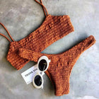 Nuova vendita calda donne sexy reggiseno imbottito push-up bikini set costume da bagno a pieghe costumi da bagno nuoto costume da bagno da spiaggia bikini set PlatiNum