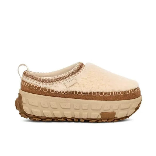 2025 Women Autumn and Winter Height Increasing Brand Design Comfortable and Casual Thick Soled Tire Sole Slip Sleeve Lazy Shoes