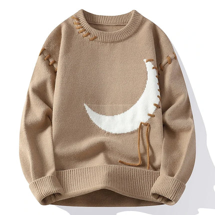 2025 Korean Style Men Women Sweater Knitted Trendy Youth Student Style Knitwear Top Casual Warm Crew Neck Knitted Pullover 4XL-M