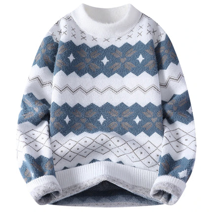 Winter Sweaters for male men thick O-neck sweater men Student youth sweaters autumn Men's wool Casual Knitwear Pullover
