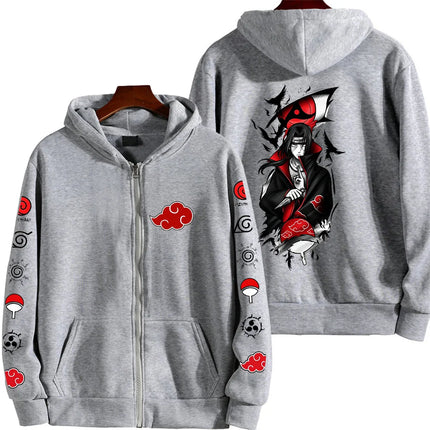 Naruto Uchiha Itachi Japanese anime 2026 new fashion Harajuku men's trendy casual sportswear men's couple style Coat