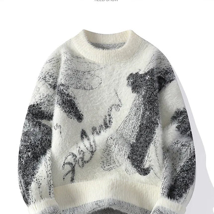 2026 Winter Sweaters for male men thick O-neck sweater men Student youth sweaters autumn Men's wool Casual Knitwear Pullover