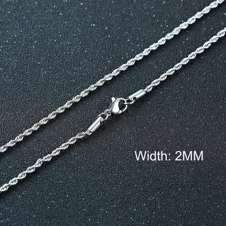 3-11MM Classic Cuban Chain Necklace for Men Women,Silver Black Gold Grey Color Stainless Steel Chains,Basic Punk Jewelry Gift PlatiNum