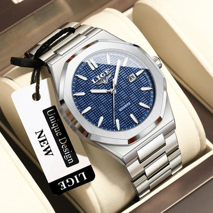 LIGE Orologio da donna elegante e lussuoso, orologio classico alla moda con data automatica, cinturino in acciaio inossidabile, orologi luminosi impermeabili per donna, regalo per signora platinumshop