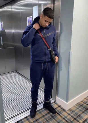Men's Tracksuits Sports Suit Cotton Brand Tech Fleece Good Quality Hoodie Male Training Wear Sweatshirt Set Sweatpants PlatiNum