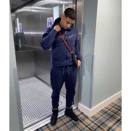 Men's Tracksuits Sports Suit Cotton Brand Tech Fleece Good Quality Hoodie Male Training Wear Sweatshirt Set Sweatpants PlatiNum