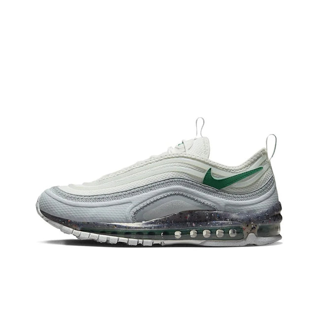 Scarpe da Corsa Nike Air Max 97 da Uomo, Modello Basso Bianco/Grigio/Verde DQ3976-100