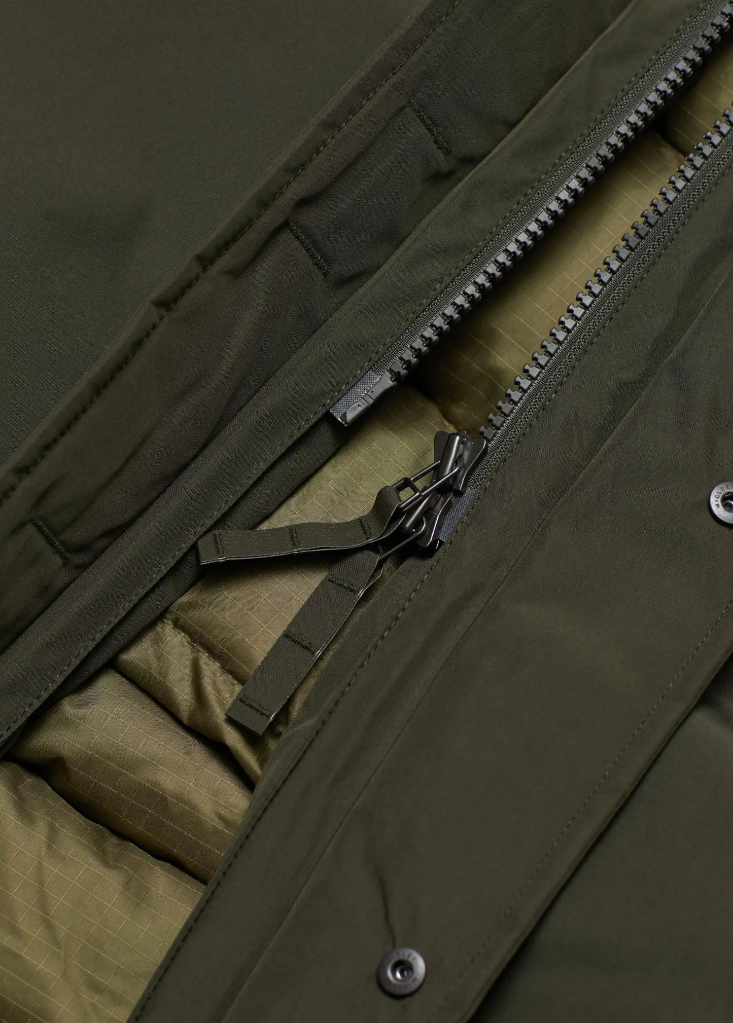 Piumino impermeabile optoelettronico con colla a stampa completa extra lunga Nanamica LongDown