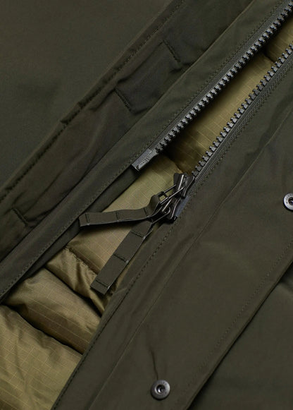 Piumino impermeabile optoelettronico con colla a stampa completa extra lunga Nanamica LongDown