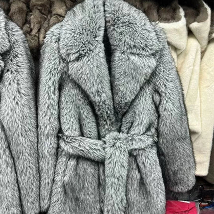 HOOOFUR New Silver Fox Fur Faux Feather Underwear Women'S Fake Fur Coat Sexy Fur Skirt Styles Can Be Customized Plus size