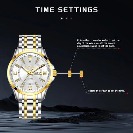 SUNKTA Orologio da Donna con Diamanti, Moda Creativa, Acciaio Impermeabile, Orologio al Quarzo Casual Luminoso con Bracciale platinumshop