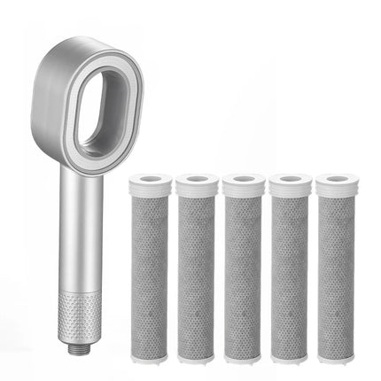 Filtro di lusso per soffione doccia Filtro in fibra di carbonio ad alto rendimento Filtro per acqua doccia per rimuovere fluoruro di cloro e acqua dura