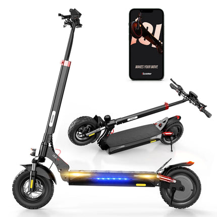 Monopattino Elettrico iX3 1000W 40km/h per Adulti, Pneumatici Fuoristrada da 10 Pollici, Batteria 48V10Ah, Autonomia 30-40km, Monopattini Pieghevoli con APP