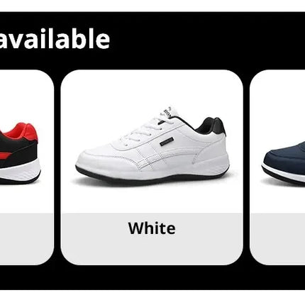 Scarpe da ginnastica da uomo Scarpe casual sportive Scarpe da passeggio da uomo in pelle per esterni Quattro stagioni Fondo morbido