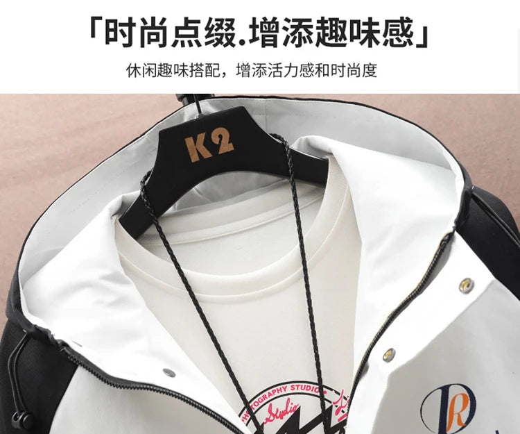 Spring Autumn New Men Casual Sets Mens Hooded Tracksuit Sportswear Jackets+Pants 2 Piece Set Hip Hop Running Sports Suit