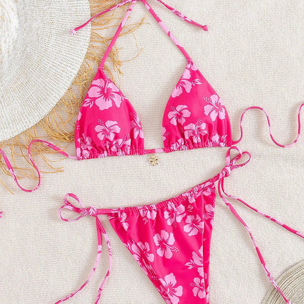 Costume da bagno donna micro bikini sexy 2026 Trend bikini perizoma in due pezzi Set costumi da bagno donna con lacci da spiaggia per costume da bagno donna PlatiNum