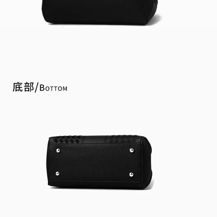 Bow Metal Pendant Top Handle Satchel Crossbody Bag, PU Leather Textured Bag Purse, Classic Versatile Fashion Shoulder Bag PlatiNum