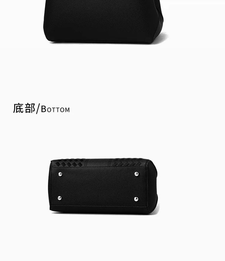 Bow Metal Pendant Top Handle Satchel Crossbody Bag, PU Leather Textured Bag Purse, Classic Versatile Fashion Shoulder Bag PlatiNum