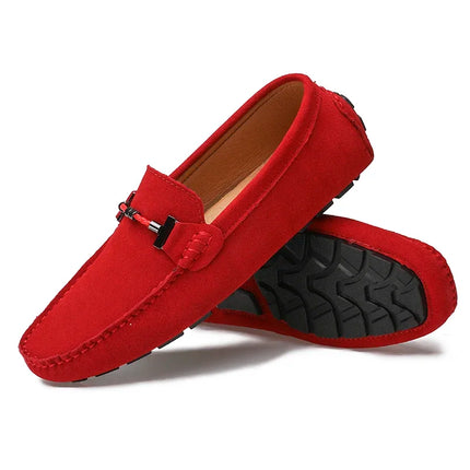 Nuovi uomini scarpe casual moda pelle scamosciata morbida mocassini da uomo mocassini per il tempo libero slip on scarpe da guida da uomo scarpe pigre fatte a mano appartamenti comodi