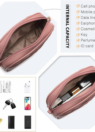 Elegante borsa a tracolla KONO in pelle PU con nappe a forma di V, compatta e versatile, perfetta per l'uso quotidiano e come regalo.
