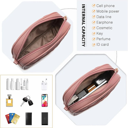 Elegante borsa a tracolla KONO in pelle PU con nappe a forma di V, compatta e versatile, perfetta per l'uso quotidiano e come regalo.