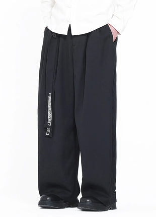 Pantaloni da uomo in stile giapponese con stampa Ukiyo-e, pantaloni comodi e alla moda, pantaloni larghi da uomo, pantaloni casual a gamba dritta da uomo