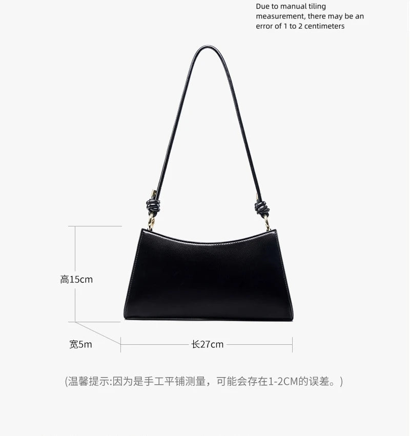 YANATARI underarm cowhide Genuine leather handbags women vintage red shoulder bag female korean luxury bag high quality 2025