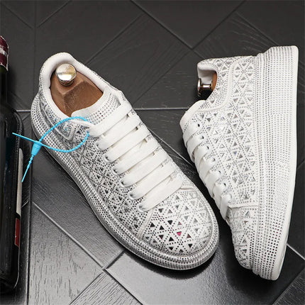 Luxury Royal Style Mens Wedding Dress Shoes Spring Handmade Embroidery Pattern Exotic Designer Loafers Fashion Casual sneaker