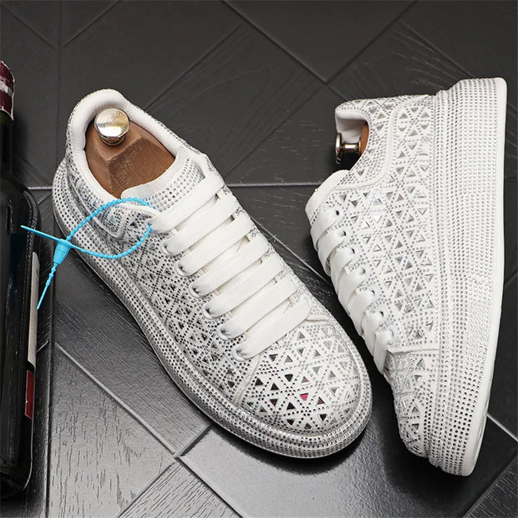 Luxury Royal Style Mens Wedding Dress Shoes Spring Handmade Embroidery Pattern Exotic Designer Loafers Fashion Casual sneaker