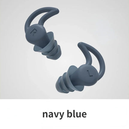 Tappi per Orecchie da Nuoto in Silicone, Protezioni Auricolari Impermeabili a 3 Strati, Tappi Morbidi Antirumore per Adulti