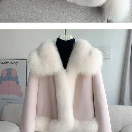 2026 Winter New Faux Fur Jacket Women's Overcoat Fashion Loose Thickened Warm Parker Coat Women's Down Jacket Outwear Casaco