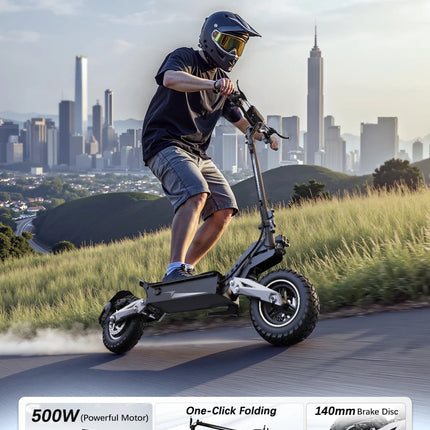 Monopattino elettrico OOTD T10 con potenza di picco di 900W, batteria da 48V 13.5Ah, display a LED, per adulti platinumshop