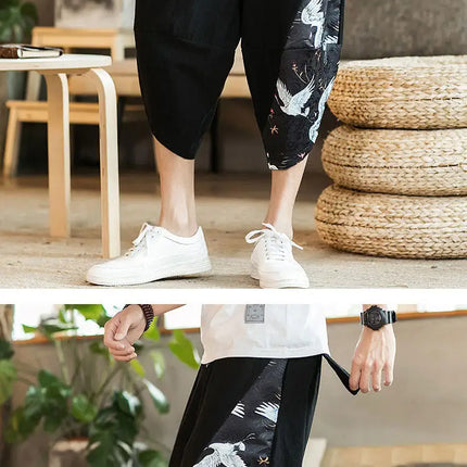 Pantaloncini Estivi da Spiaggia per Uomo, Nuova Stampa Hawaiana, Comodi Pantaloni a Tre Quarti in Cotone Traspirante, Moda Casual Maschile