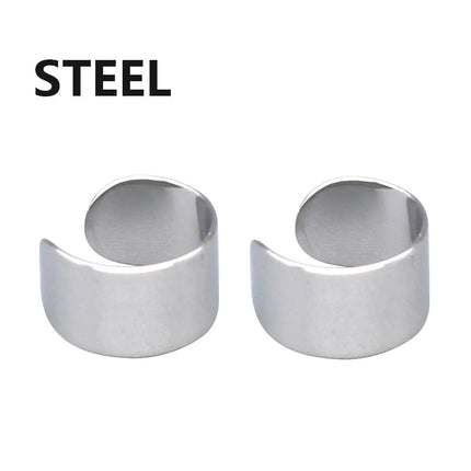 1/16 paia di orecchini a bottone magnetici da uomo in acciaio inossidabile con croce Non penetrante orecchini a cerchio Unisex CZ Magnet Clip on Earring platinumshop