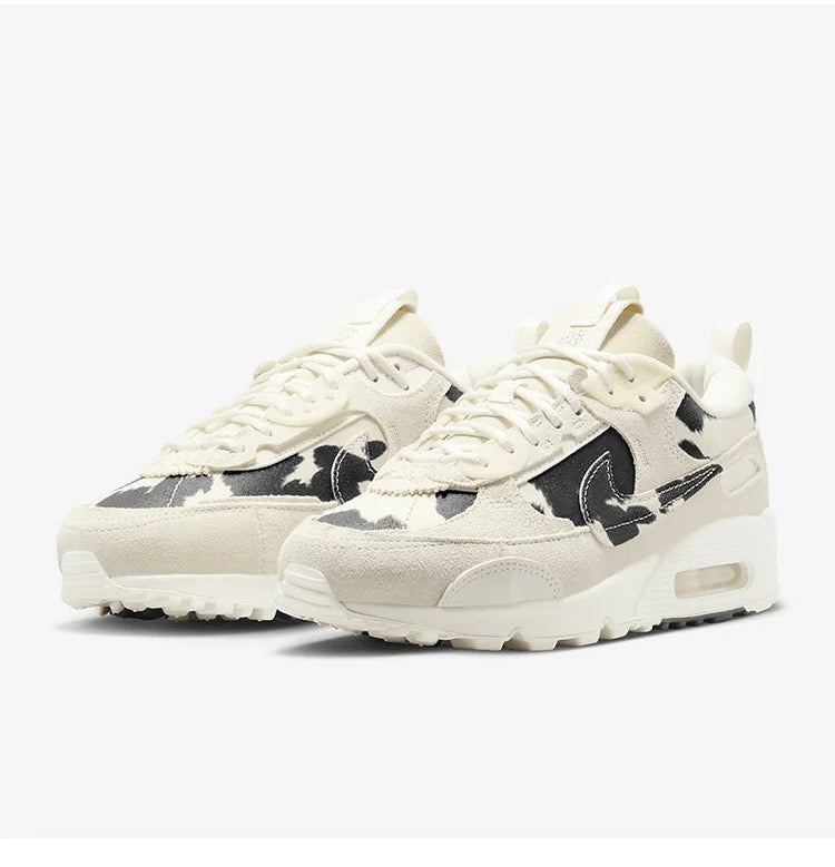 Nike Official Genuine Air Max 90 Men's and Women's Air Cushion Running Shoes FN7170-133 PlatiNum