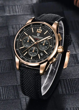 Orologio al Quarzo da Uomo Pagani Design VK63, 41MM, Vetro Zaffiro, Impermeabile 10 Bar, Sportivo, Reloj Hombre