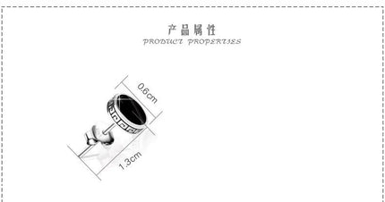 Lihong Orecchini in argento 925 personalizzati Orecchini singoli da uomo Gioielli hip-hop punk di strada platinumshop
