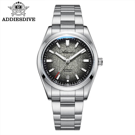ADDIESDIVE New Men's Watches Mechanical 39mm Bubble Glass Stainless Steel Luminous Luxury Watch 100m Waterproof Automatic Watch
