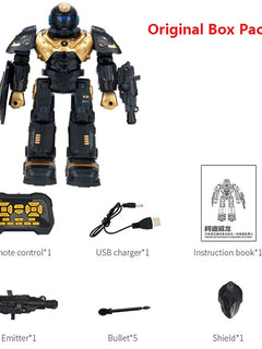 Rc Robot Intelligent Samrt Infrared Sensor Emo Robo Dance 2.4G Programming Remote Control Robot Toys for Kids Boys Girls Gift