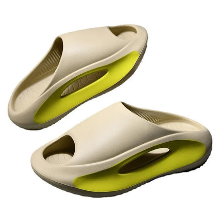 Pantofole in cocco Le donne indossano sandali Coppia fondo spesso Eva Step on Shit Feeling Home Home Pantofole di grandi dimensioni Scarpe