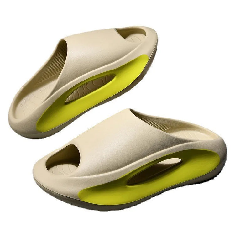 Pantofole in cocco Le donne indossano sandali Coppia fondo spesso Eva Step on Shit Feeling Home Home Pantofole di grandi dimensioni Scarpe