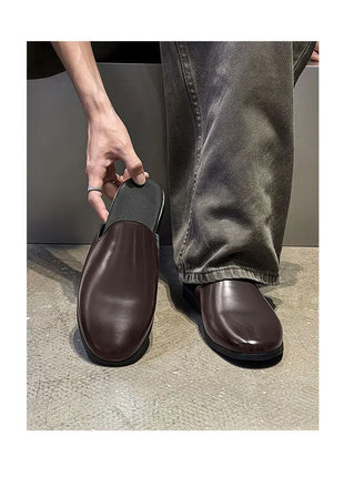 Nuovi Mocassini da Uomo 2026, Scarpe Eleganti di Lusso in Pelle Verniciata, Antiscivolo, per Esterni, Estive, Fatti a Mano