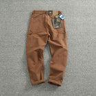 2025 Spring and Autumn New American Retro Heavyweight Patchwork Cargo Pants Men's Fashion Multi-pocket Casual Loose Trousers