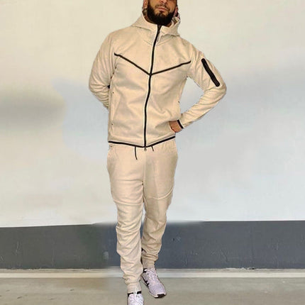 2025 Tracksuits Sports Suit Men's Hoodie Fashion Casual Sports Zipper Jacket Jacket Trousers Suitpant Sets Men New in Men's Sets PlatiNum