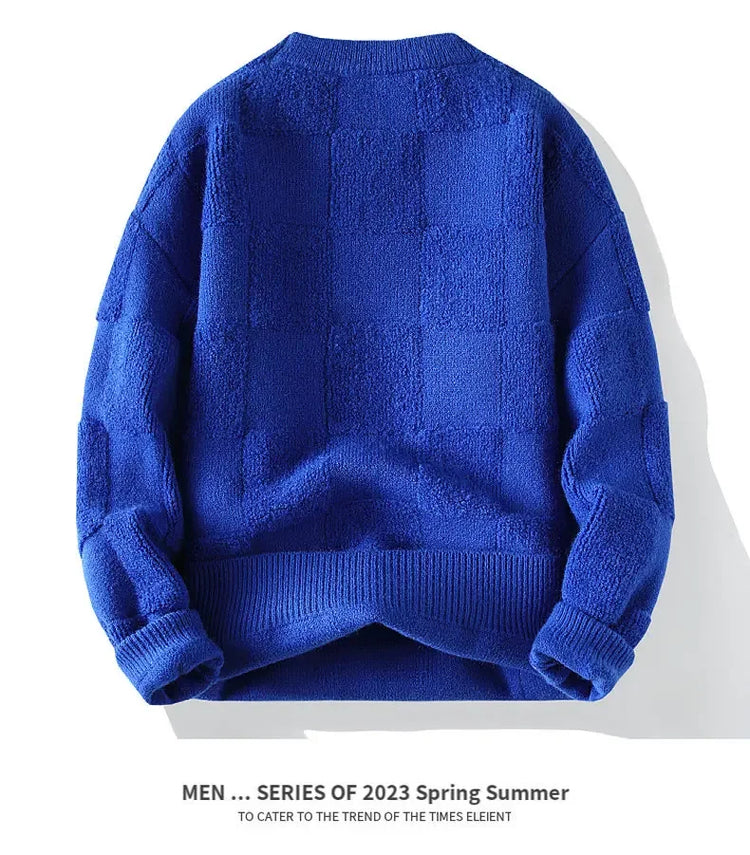 New Winter Men O-neck Knitted Pullovers Man Fleece WarmTurtlenecks Sweaters Man Casual Sweaters Quality Male Pullovers Size 4XL