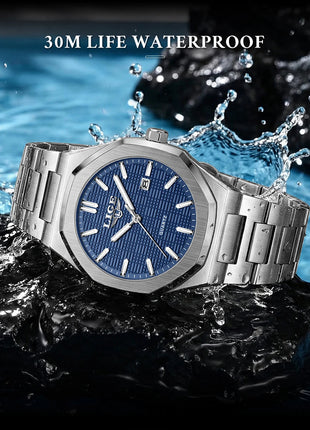 LIGE Orologio da donna elegante e lussuoso, orologio classico alla moda con data automatica, cinturino in acciaio inossidabile, orologi luminosi impermeabili per donna, regalo per signora platinumshop