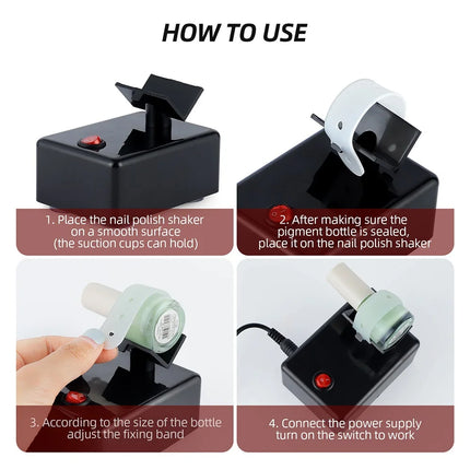 Fast Nail Polish Shaker for Nail Polish Tattoo Ink Pigment Liquid Shaking Machine Eyelash Glue Makeup Tools Anti Caking